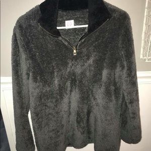 Gray and black Sherpa